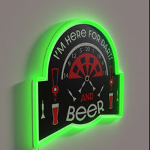 Load image into Gallery viewer, Vibrant RGB Neon Sign: Fun Pub Decor for Dart Enthusiasts Everywhere