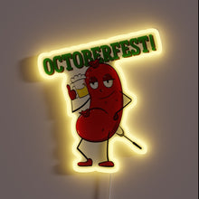 Load image into Gallery viewer, Authentic German-Style Oktoberfest Inspiration with Vibrant RGB Neon Lights Inside.