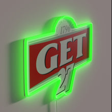 Load image into Gallery viewer, Vibrant RGB LED neon wall sign with customizable color options
