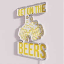 Load image into Gallery viewer, Get on the beers with vibrant RGB neon bar decor