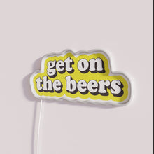 Load image into Gallery viewer, Eye-catching neon bar decor with customizable beer theme sign lighting