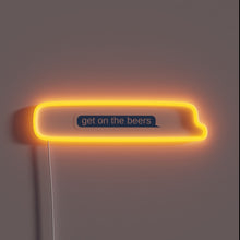 Load image into Gallery viewer, Eye-catching RGB LED beer bar sign with neon glow effects