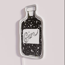 Load image into Gallery viewer, Add vibrant ambiance with customizable Gin Bottle RGB LED neon signs.
