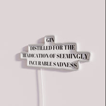 Load image into Gallery viewer, Gin Cures Everything Including Heartache and Sorrow Neon Sign