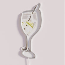 Load image into Gallery viewer, RGB Neon Bar Decor Sign Gin Glass Illuminated LED Artwork