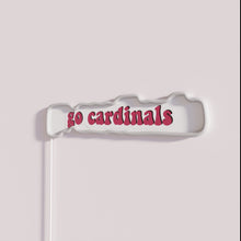 Load image into Gallery viewer, Arizona Cardinals fans' bright and bold team spirit illuminated decor.