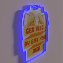 Load image into Gallery viewer, Go Away You're Not Beer RGB Neon Sign - Humorous Barware Gift
