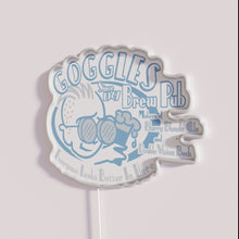 Load image into Gallery viewer, RGB Neon Bar Sign for Goggles Brew Pub Nightlife Establishment