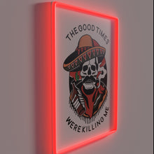 Load image into Gallery viewer, Recovery in progress with positivity and support neon sign