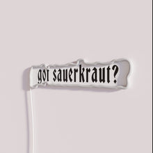 Load image into Gallery viewer, Neon Kitchen Wall Sign with RGB LED Fitted Sauerkraut