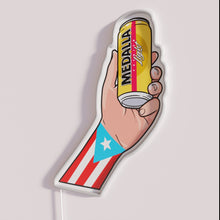 Load image into Gallery viewer, Vibrant RGB LED Neon Sign For Puerto Rican Medalla Beer Fans