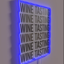 Load image into Gallery viewer, Vintage wine tasting ambiance with modern gray text art design