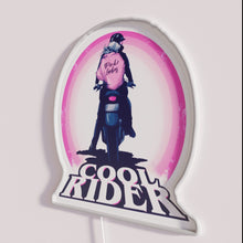 Load image into Gallery viewer, Vibrant Cool Rider Inspired Neon Sign for Retro Garage Decor Enthusiasts
