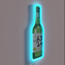 Load image into Gallery viewer, Vibrant neon green grape soju bar decor and ambiance accent.