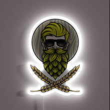 Load image into Gallery viewer, Vibrant Neon Sign Perfectly Captures Hipster Beer Culture Aesthetic Vibe