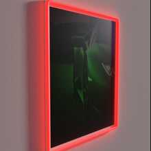Load image into Gallery viewer, Electric green Lamborghini logo in vibrant RGB neon illumination