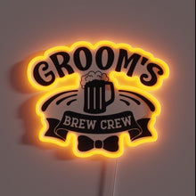 Load image into Gallery viewer, RGB Neon Sign for Funny Group's Crew Beer Drinking leds