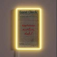 Load image into Gallery viewer, Bright RGB bar decor with glowing neon espresso martini sign
