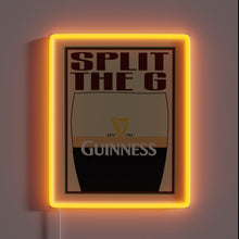 Load image into Gallery viewer, Ireland's Iconic Stout Brand Illuminated in Vibrant Neon RGB Colors