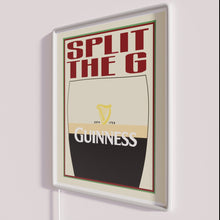 Load image into Gallery viewer, Guinness Split the Globe LED Neon Bar Sign Advertisement Artwork