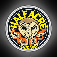 Load image into Gallery viewer, Half Acre Brewing Company RGB neon sign white