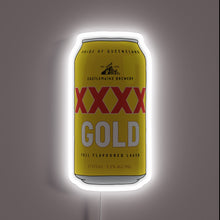 Load image into Gallery viewer, Hand-drawn XXXX Gold beer can customneon sign