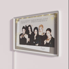 Load image into Gallery viewer, Vibrant Happy Birthday K-Pop Aespa Inspired Neon LED Sign