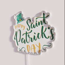 Load image into Gallery viewer, Happy Saint Patrick's Day Color Changing RGB Neon Sign Decorations
