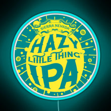 Load image into Gallery viewer, Hazy IPA Logo RGB neon sign lightblue