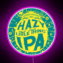 Load image into Gallery viewer, Hazy IPA Logo RGB neon sign  pink