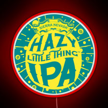 Load image into Gallery viewer, Hazy IPA Logo RGB neon sign red