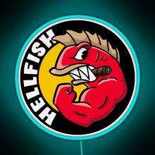 Load image into Gallery viewer, HELLFISH 19 RGB neon sign lightblue