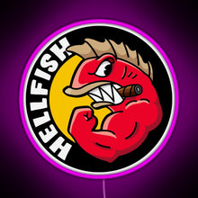 Load image into Gallery viewer, HELLFISH 19 RGB neon sign  pink