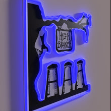 Load image into Gallery viewer, RGB illuminated art of high branch brewing company logo