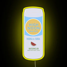 Load image into Gallery viewer, High Noon Watermelon RGB neon sign yellow