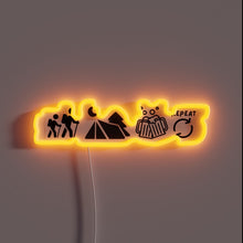 Load image into Gallery viewer, Colorful neon sign for outdoor enthusiasts and beer lovers alike