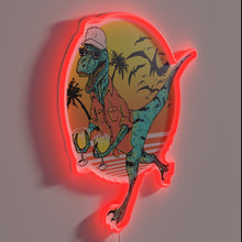 Load image into Gallery viewer, Whimsical bar decor with vibrant RGB lights and margarita design.