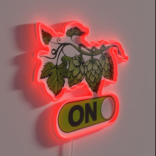 Load image into Gallery viewer, RGB Neon Sign: 'Hop On' Brewery Theme Decorative Wall Art