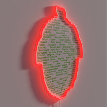Load image into Gallery viewer, RGB Neon Sign Featuring Diverse Hop Varieties from Around Globe