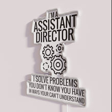 Load image into Gallery viewer, RGB Neon Assistant Director Office Sign with Modern Artistic Design
