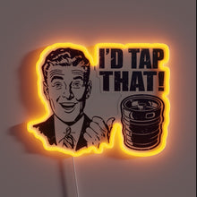 Load image into Gallery viewer, Colorful LED forecast sign with tap handle design elements