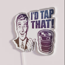 Load image into Gallery viewer, Vintage Neon Bar Decor with Colorful I D Tap Sign