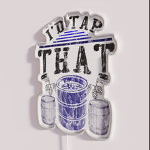 Load image into Gallery viewer, Vibrant Neon Bar Decor with Color-Changing I D Tap Sign