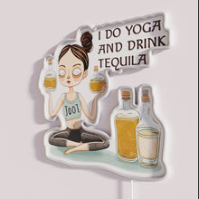 Load image into Gallery viewer, Neon Yoga Tequila Sign with Cool White RGB LED Lighting