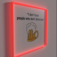 Load image into Gallery viewer, Neon Sign: Beer Lovers Unite - A Toast to Friendship and Trust