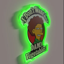 Load image into Gallery viewer, RGB Neon Sign: Declining All Veggie Offers with Attitude Guaranteed Here