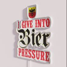 Load image into Gallery viewer, Neon Beer Sign with Humorous 'Give in to Beer' Quote