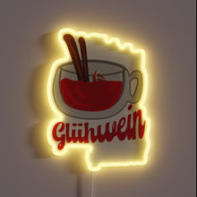 Load image into Gallery viewer, Christmas drink inspiration with vibrant RGB glow neon light decoration.
