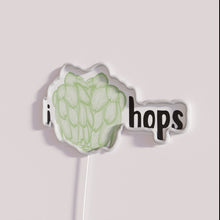 Load image into Gallery viewer, Neon bar decor sign featuring I Heart Hops logo design