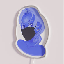 Load image into Gallery viewer, RGB Neon Sign with Blue Glow Accent Wall Decoration Lighting